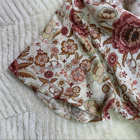 Cotton Pink & White Floral Print Maxi Wrap Dress | M - Picture 2 of 8